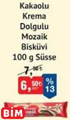 SÜSSE KAKAOLU KREMA DOLGULU MOZAİK BİSKÜVİ SÜSSE KAKAOLU KREMA DOLGULU MOZAİK BİSKÜVİ